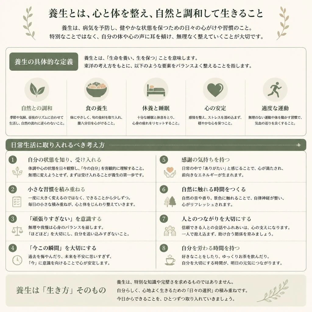 日々の養生とは？